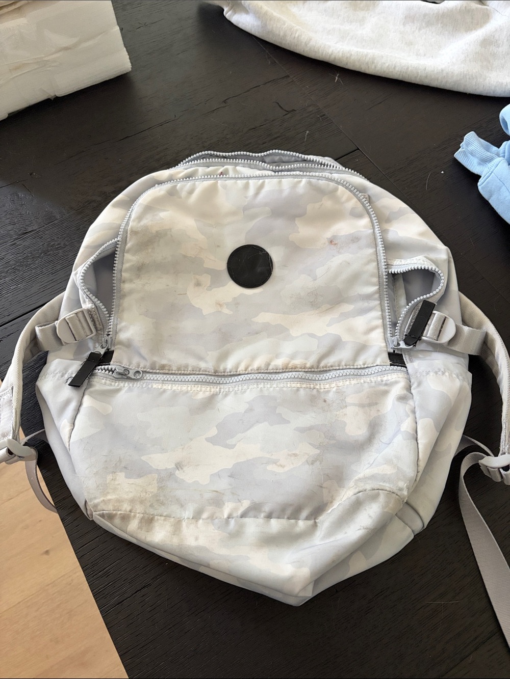 lululemon athletica Light Gray Camo Backpack